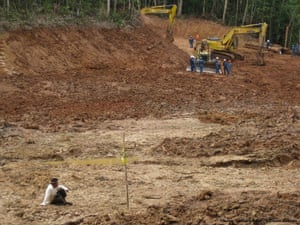 The remains of Lake Shanshococha after Pluspetrol 'disappeared' it. The company was fined approximately US$6.1 million by state agency OEFA.