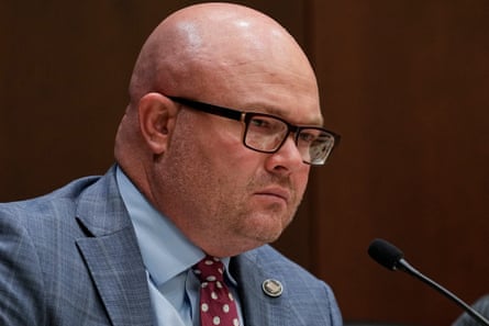 a man in front of a mic