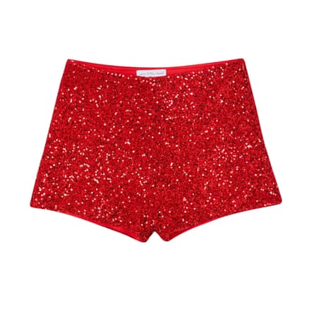 Never Fully Dressed Red Sequin Hot Pants