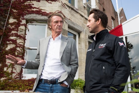 Ben Ainslie and Sir Jim Ratcliffe in Cowes