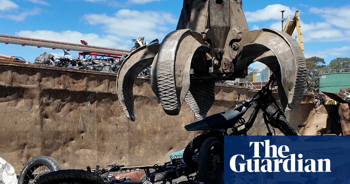 'Where illegal ebikes go to die': first bikes seized under new laws in NSW crushed
