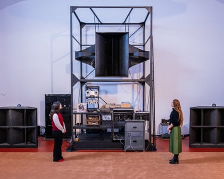 An extraordinary sound system … Peter Doig’s exhibition House of Music at Serpentine Gallery, London.