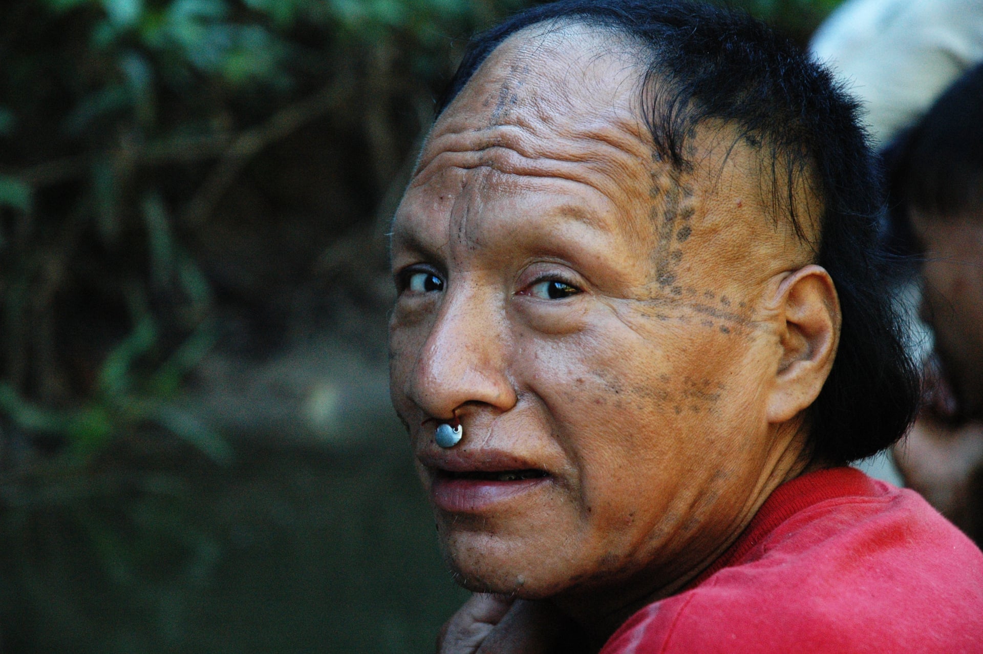 “Epa”, a Mastanahua man in Purus who entered into contact with outsiders over 10 years ago. Only four people in Epa’s group made contact - the rest continue living in “isolation.” Photograph: David Hill/Survival
