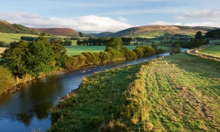 River valley and moor tops