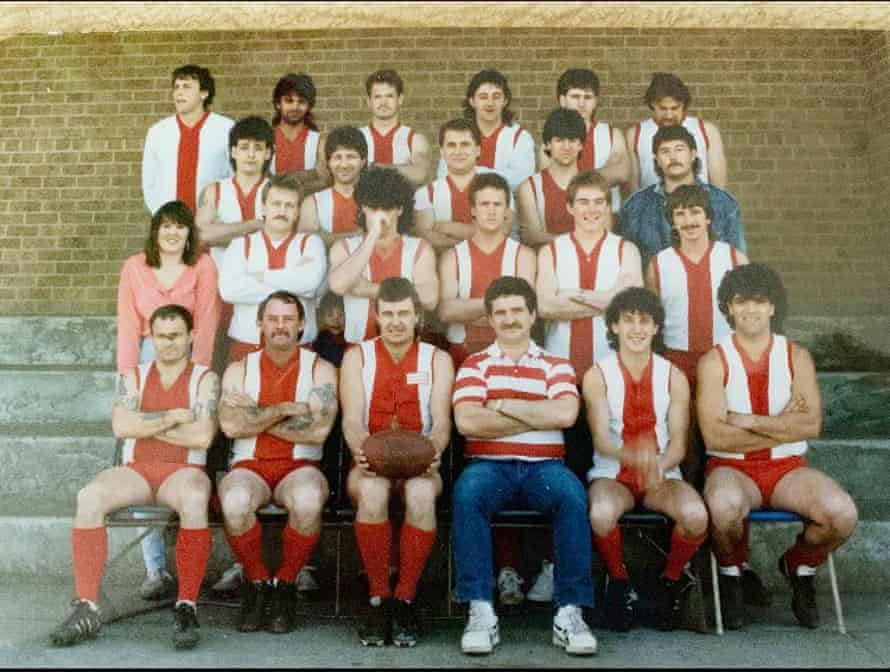 A Fairfield Football Club team shot in 1986. Wheatley is in the second row, furthest to the right.