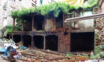A house in Patan that has been left untouched since the April 2015 earthquake.