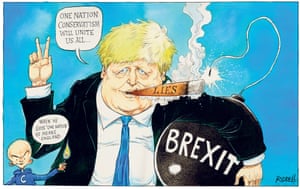 Boris Johnson Lights His Brexit Bomb Cartoon Opinion The Guardian