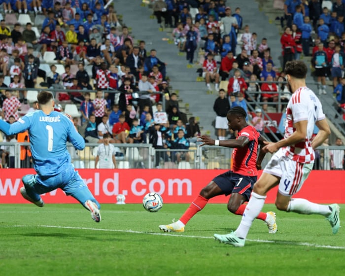 Kane and Saka double up as England school Croatia in historic Nations League rout
