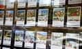 Advertisements for residential properties
displayed at an estate agency