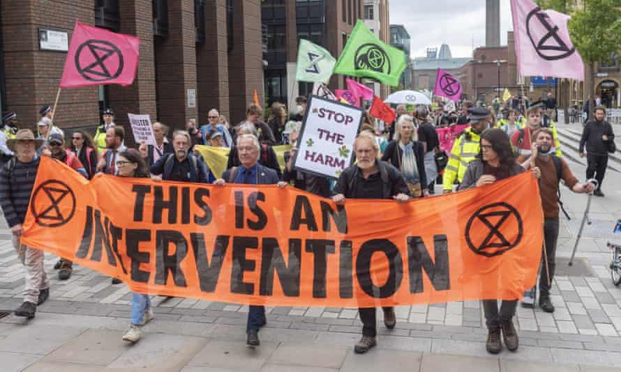Extinction Rebellion protest in London