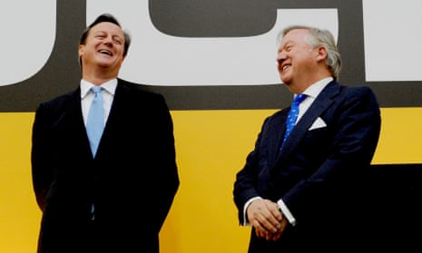 David Cameron and Anthony Bamford