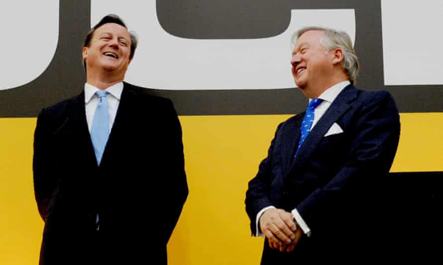 David Cameron and Lord Bamford