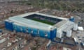 An aerial view of Everton's Goodison Park