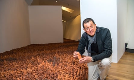 Antony Gormley says Field for the British Isles evokes questions about migration.