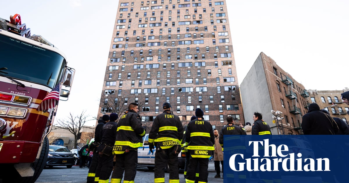 ‘It looks like a war zone’: horror as Bronx apartment building went up in flames