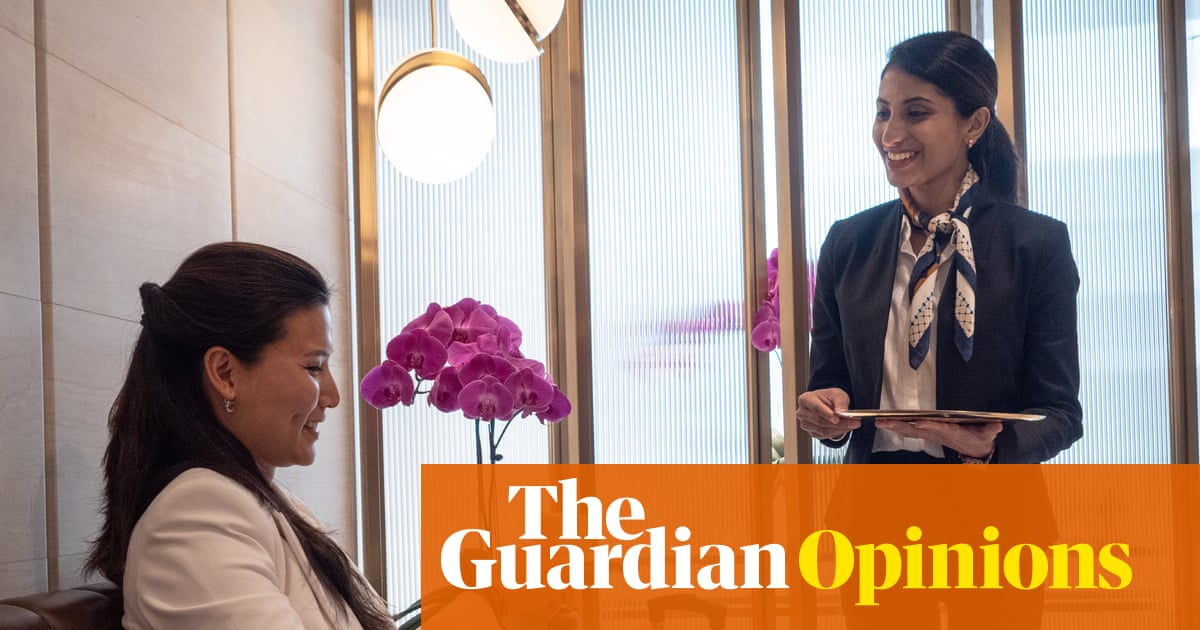 My dream of jet set glamour has died in a pleather chair full of other people's crumbs | Emma Beddington