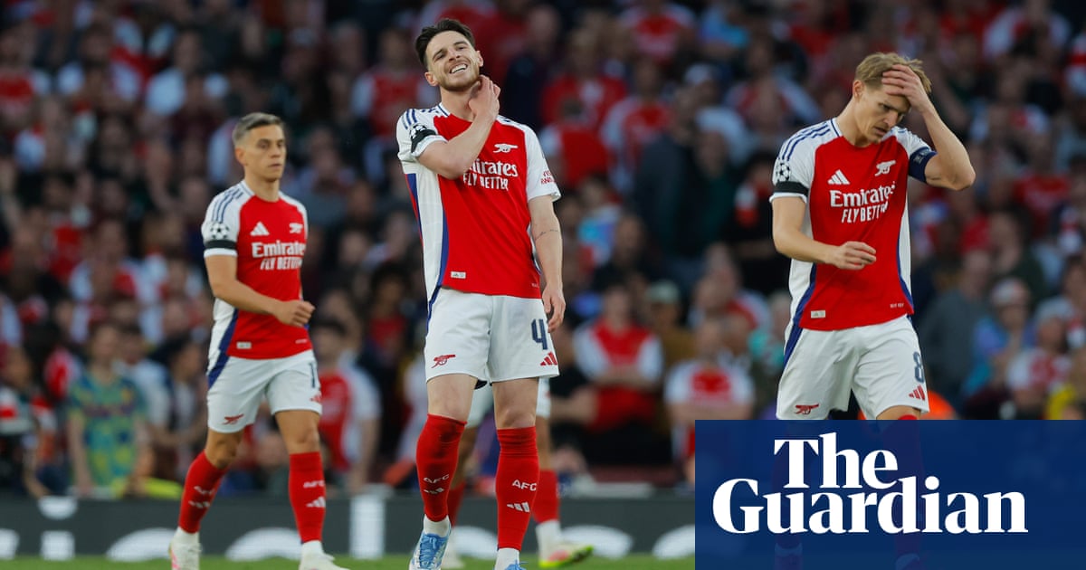 Mikel Arteta's Big Energy show splutters against PSG to reveal Arsenal's frailties | Barney Ronay