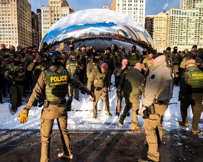 ‘This is fascist America’: Anish Kapoor may sue after border agents pose by his sculpture
