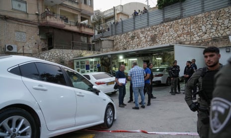 Israeli police at scene of shooting