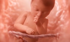 A still from a video called "Baby Olivia" by the anti-abortion group Live Action.