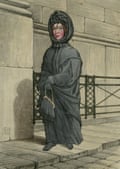 Lost soul … the Bank Nun, by an unknown artist, c1835. In 1812, former Bank clerk Paul Whitehead was executed for forgery. His sister, Sarah Whitehead, could not accept his death and kept coming to the Bank to look for him.