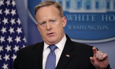 ‘Get with the programme’ … White House press secretary Sean Spicer.