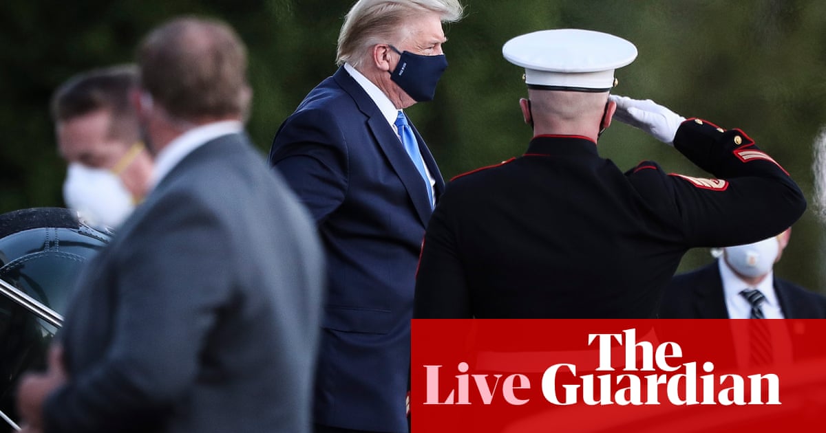 Trump Hospitalized Following Covid Diagnosis As Ex Aide Kellyanne Conway Tests Positive As It Happened Us News The Guardian