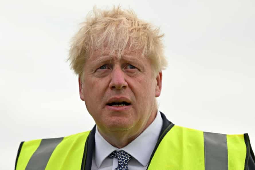 Boris Johnson visiting Southern England Farms Ltd in Hayle in Cornwall this morning.