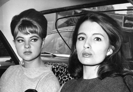 Sixties shocker … Christine Keeler, right, and Mandy Rice-Davies leave the Old Bailey in 1963.