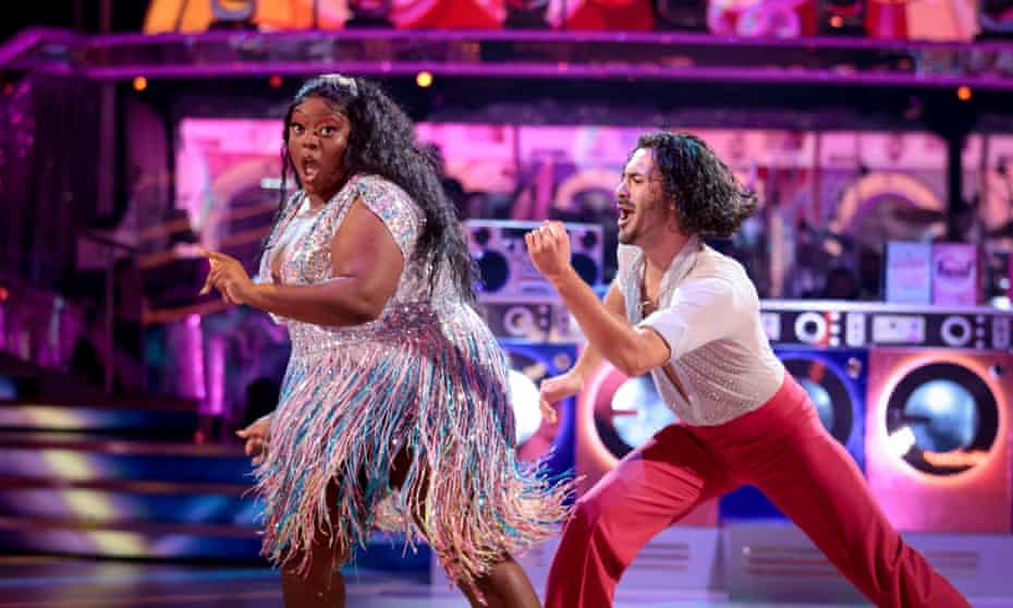 Judi Love and Graziano Di Prima during the second episode of Strictly Come Dancing 2021. 