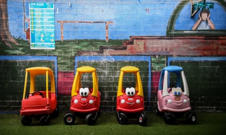 Toy cars at a childcare centre.