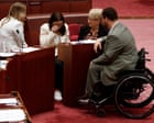 Australia politics live: impassioned Lambie accuses Labor of ‘callous disregard’ for veterans’ health; Steggall urges action on domestic violence deaths