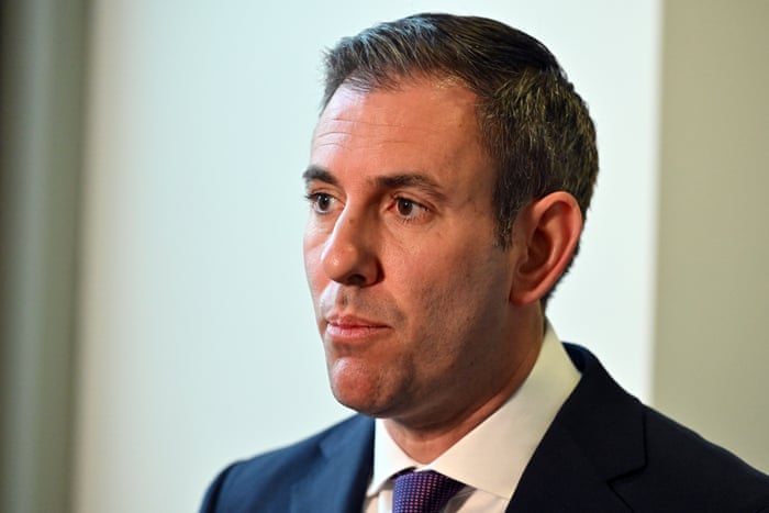 Treasurer Jim Chalmers at a press conference at Parliament House in Canberra on Tuesday morning.