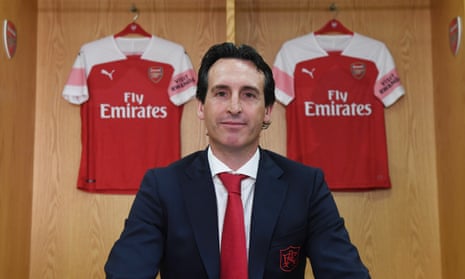 Arsenal Unveil New Head Coach Unai Emery<br>LONDON, ENGLAND - MAY 23: Arsenal unveil their new manager Unai Emery at the Emirates Stadium on May 23, 2018 in London, England. (Photo by Stuart MacFarlane/Arsenal FC via Getty Images)
