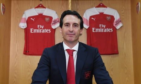 Unai Emery is unveiled at the Emirates