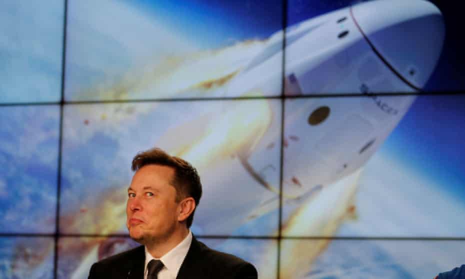Elon Musk at the Kennedy Space Center in January 2020. ‘Musk is totally about Mars.’