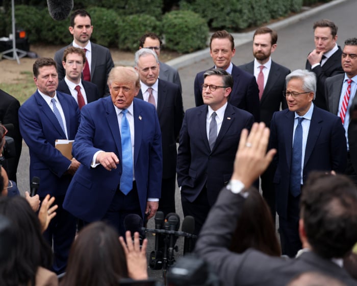 Trump announces vague ‘morally binding’ AI deal among tech CEOs for ‘tremendous self-policing’