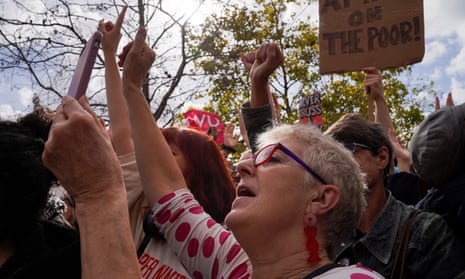 Protests against energy costs at Kings Cross.
