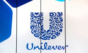 The logo of Unilever is seen at the headquarters in Rotterdam