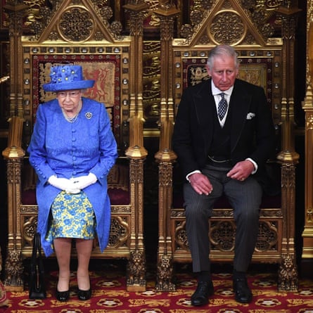 Unasked-for fame … The Queen and Prince of Wales at the House of Lords last year.