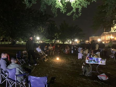 The vigil grows slowly in number as people have become frustrated over Congress’s inaction.