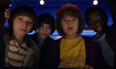 A scene from the  Stranger Things TV series.