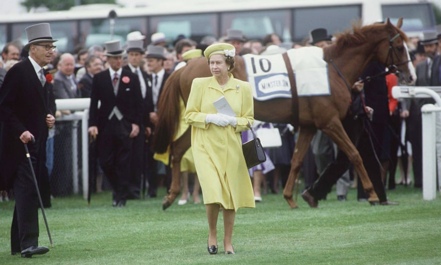 The Queen at Derby in 1988.