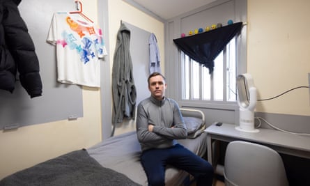 Ross Payton sitting in his prison cell