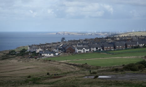 A view of Whitehaven in Cumbria, north-west England near the site of the proposed new coalmine.