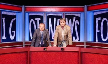 Ian Hislop and Paul Merton pictured on the set of Have I Got News for You