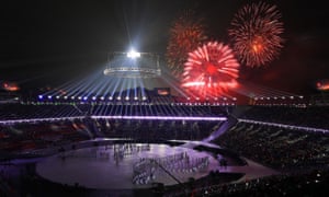 Fireworks at the opening ceremony.