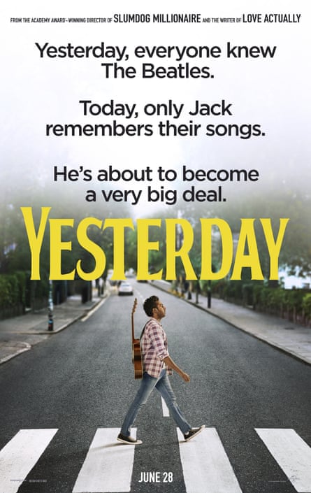 The poster for Yesterday, which imagines a world without the Beatles.