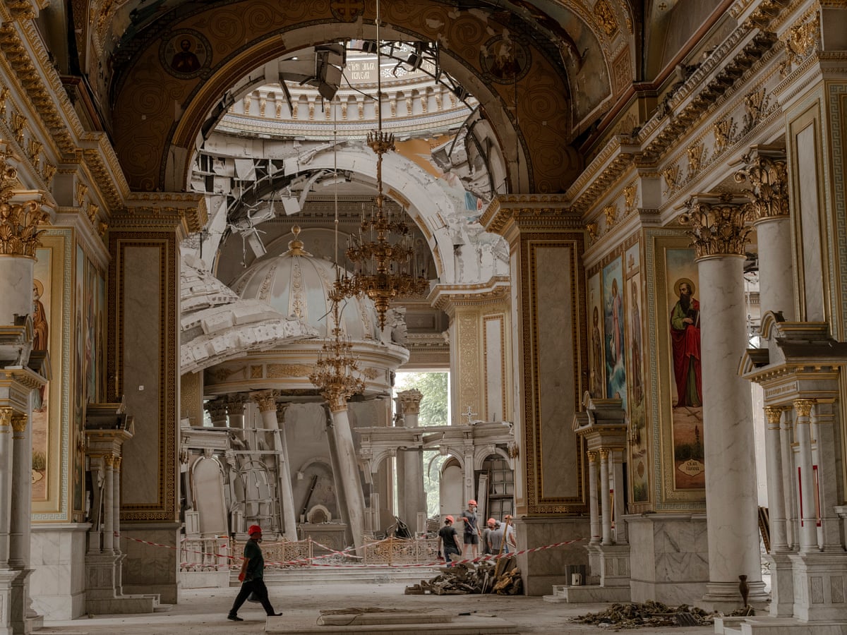 This is barbarism': shock at Russian strike on Odesa cathedral | Ukraine | The Guardian