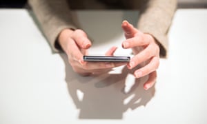 person holding phone